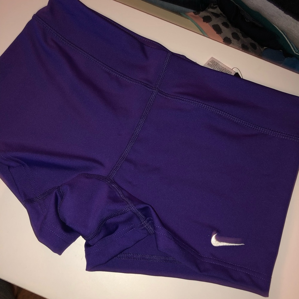 Purple Nike spandex